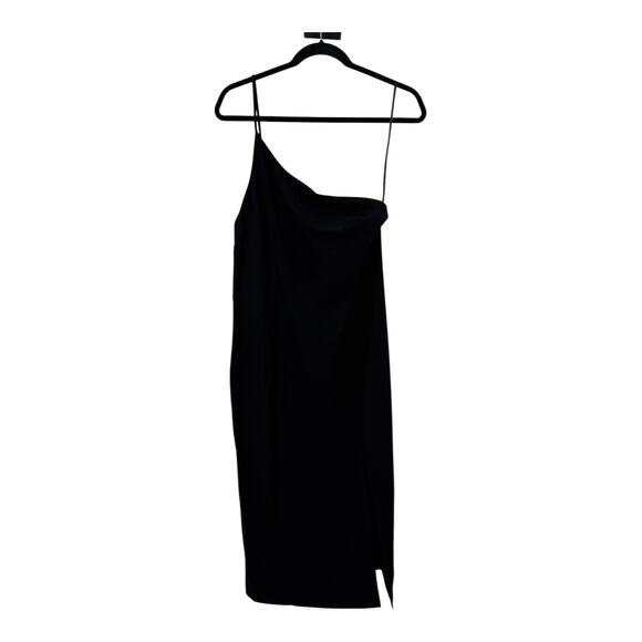 Petal & Pup Xiomar one shoulder midi dress black size 8 - Picture 2 of 9